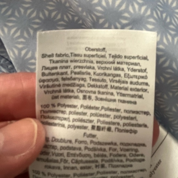 Olsen light blue Quilted Jacket- Large - Picture 7 of 11